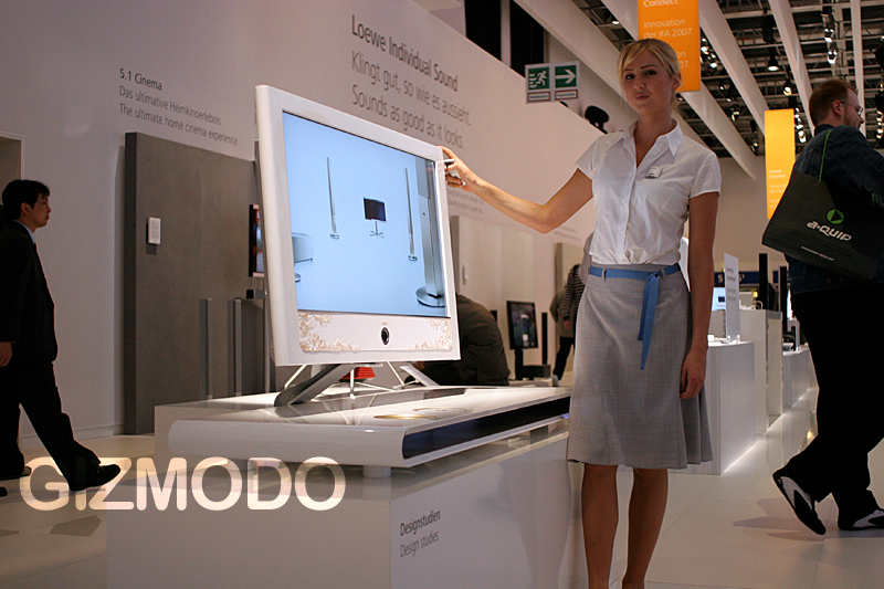 Illustration for article titled Loewe's Design Studio TVs are Absolutely Fan-Bloody-tastic